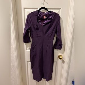 Large NWOT Pinup Girl Clothing Purple Lorelei Dress